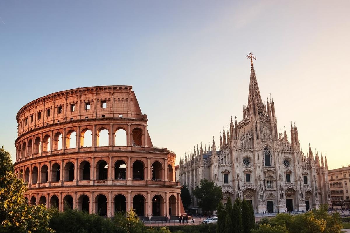 Roma, Florença e Milão
